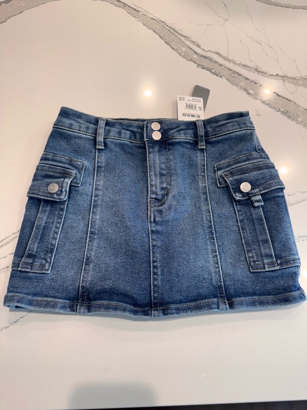 NEW tractr Girls Cargo Denim Mini Skort Size 10